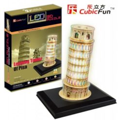 Puzzle 3D avec LED - Tour de Pise 15 Pièces  Cubic Fun