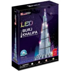 Puzzle 3D avec LED - Burj Khalifa (Dubai) - Difficulté : 6/8 136 Pièces  Cubic Fun