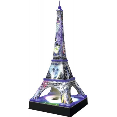 Puzzle 3D avec LED - Tour Eiffel Disney 216 Pièces  Ravensburger