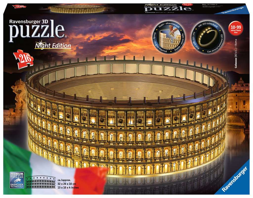 3d Puzzle Colisée DEL/2 Choix/Cubic Fun Rome Italie Colosseum Lumière Light 